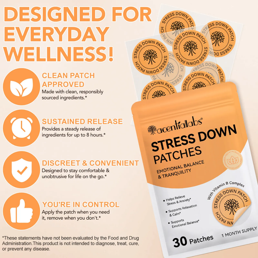 Anti-Stress Patches For Relaxation  & Emotional Balance – 30 Pack