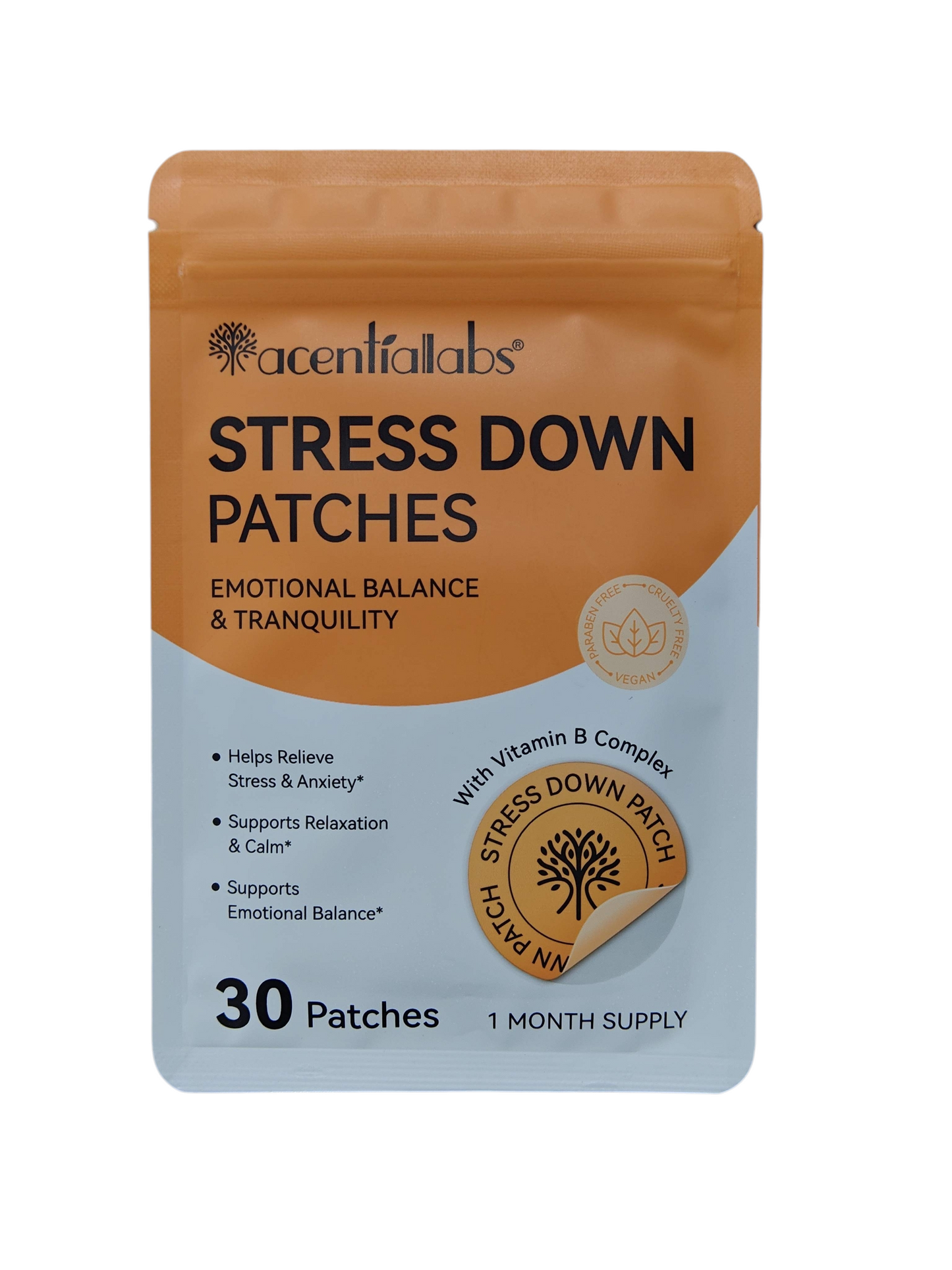 Anti-Stress Patches For Relaxation  & Emotional Balance – 30 Pack